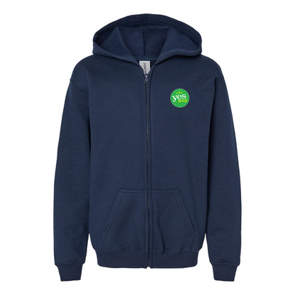 Youth's Yes Way  Gildan Heavy Blend Full-Zip Hooded Sweatshirt