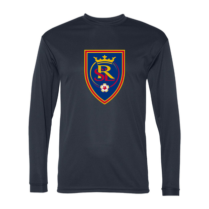 Men's Real Salt Lake Soccer Polyester Long Sleeve T-Shirt