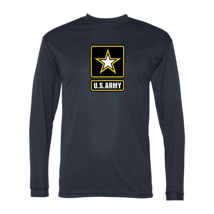 Men's  U.S. ARMY Polyester Long Sleeve T-Shirt