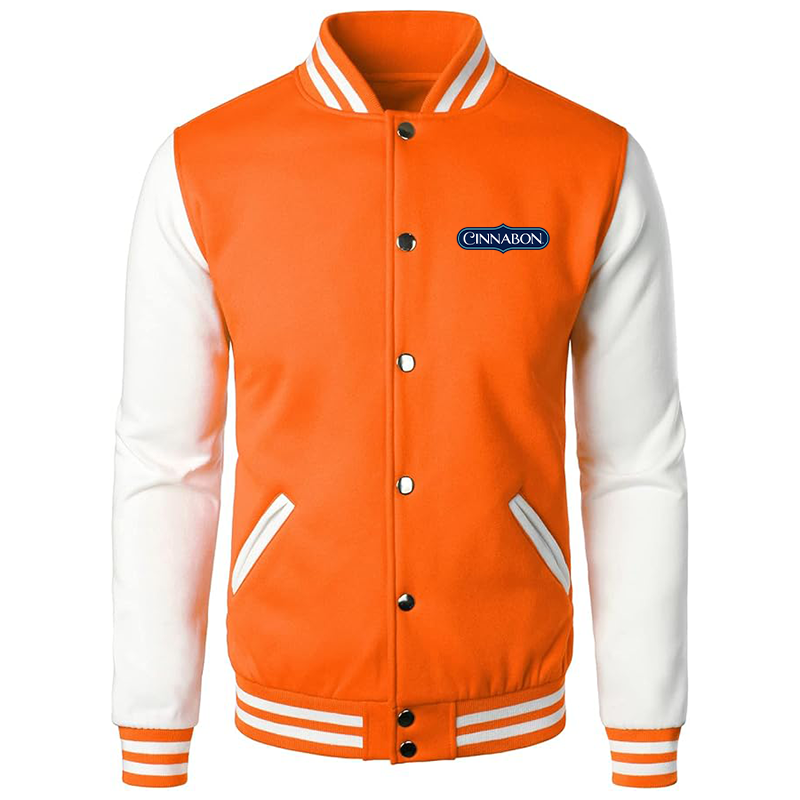 Men’s Cinnabon Varsity Baseball Jacket Cotton Blend Letterman Jackets