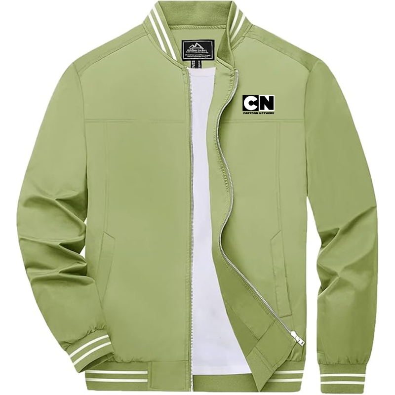 Men's Cartoon Network  Boladeci  Bomber Jackets Lightweight Water Resistant Breathable Spring Fall Full Zip Thin Windbreaker Light Jackets