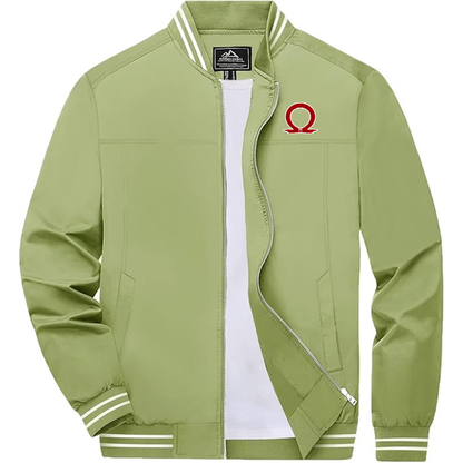 Men's God Of War Boladeci  Bomber Jackets Lightweight Water Resistant Breathable Spring Fall Full Zip Thin Windbreaker Light Jackets