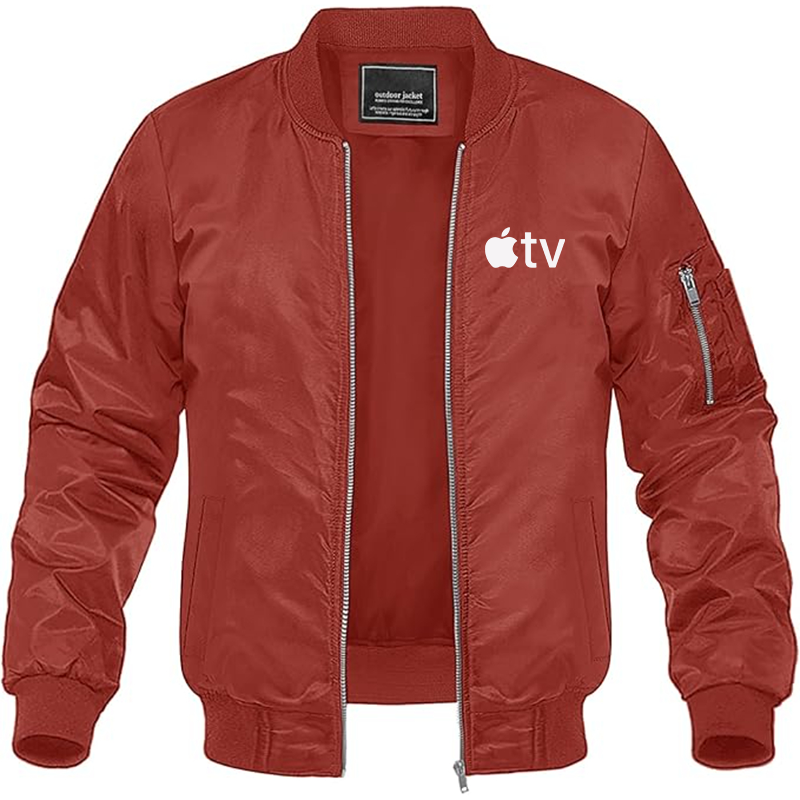 MAGNIVIT Men's  Apple TV  Lightweight Bomber Jacket Windbreaker Casual Fall Spring Outdoor Coat