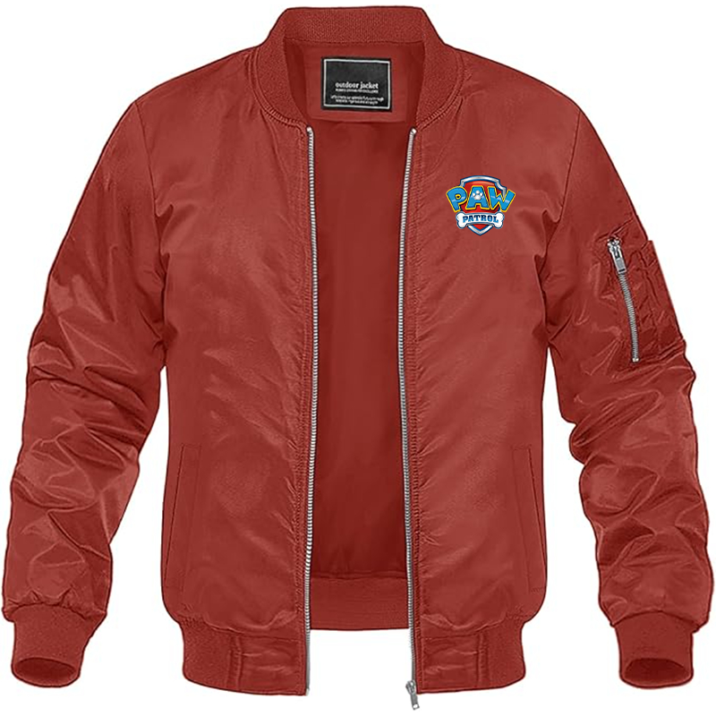 MAGNIVIT Men's Paw Patrol Lightweight Bomber Jacket Windbreaker Casual Fall Spring Outdoor Coat