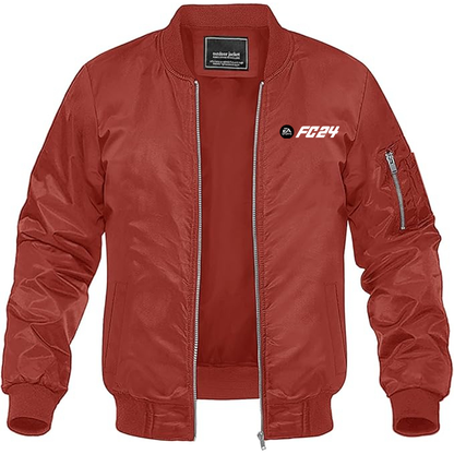 MAGNIVIT Men's EA Sports FC 24  Lightweight Bomber Jacket Windbreaker Casual Fall Spring Outdoor Coat
