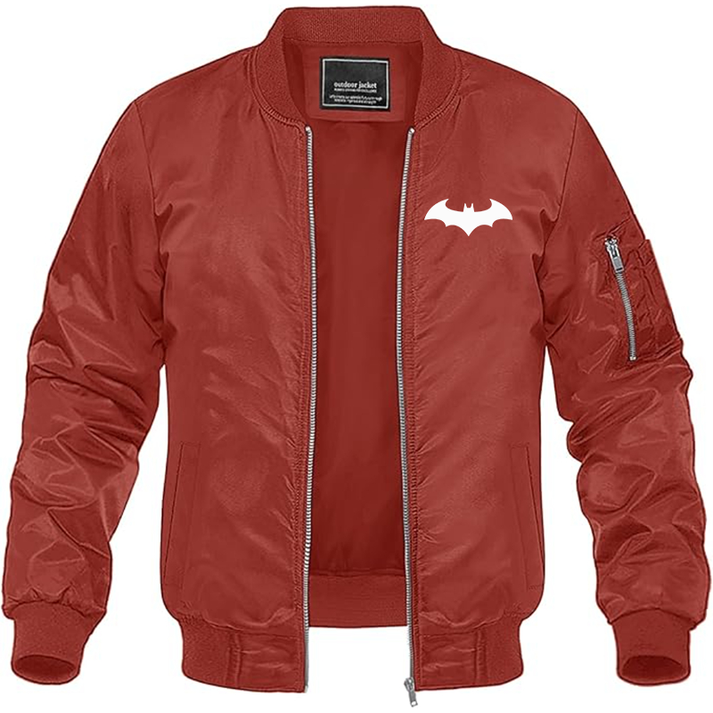 MAGNIVIT Men's Batman Lightweight Bomber Jacket Windbreaker Casual Fall Spring Outdoor Coat