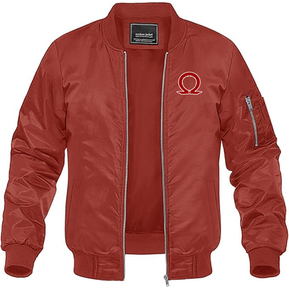 MAGNIVIT Men's God Of War Lightweight Bomber Jacket Windbreaker Casual Fall Spring Outdoor Coat