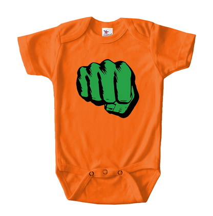 Hulk Punch Baby Romper Onesie