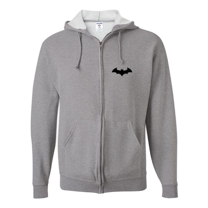 Men's Batman JERZEES NuBlend Full Zip Hooded Sweatshirt