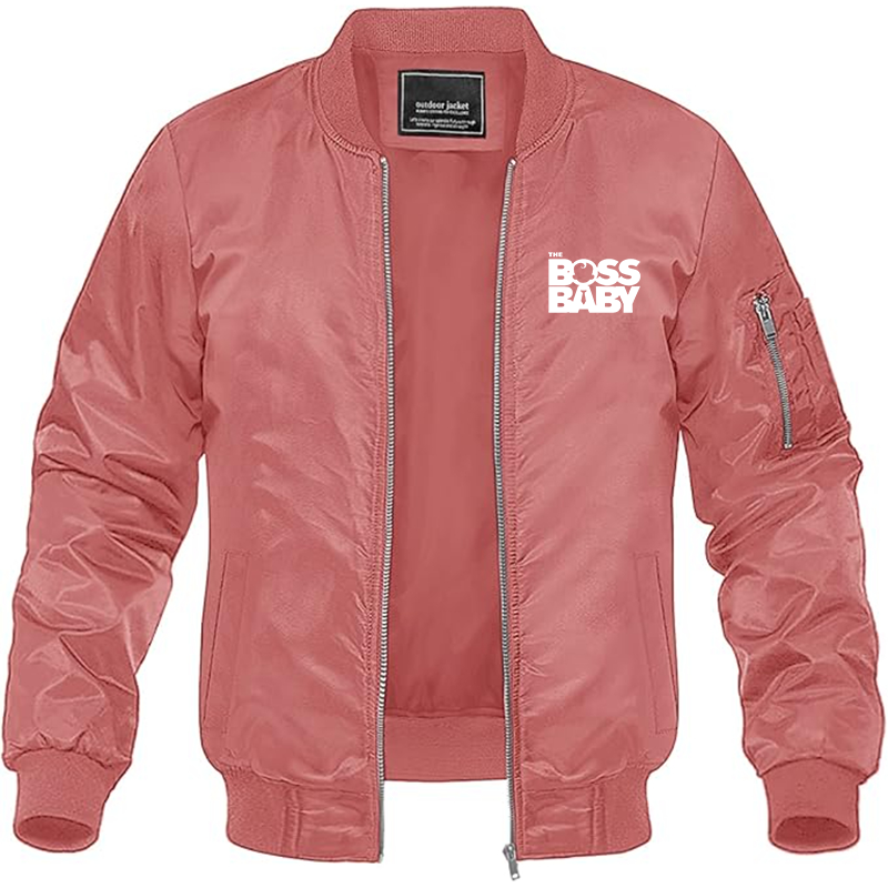 MAGNIVIT Men's Boss Baby  Lightweight Bomber Jacket Windbreaker Casual Fall Spring Outdoor Coat