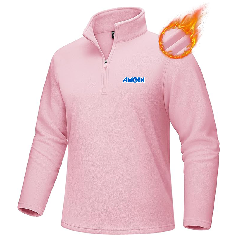 Men's Amgen MAGCOMSEN Quarter-Zip Pullover Polar Fleece Sweatshirt Stand Collar Long Sleeve Shirt for Men Thermal Winter Fall