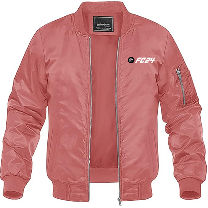 MAGNIVIT Men's EA Sports FC 24  Lightweight Bomber Jacket Windbreaker Casual Fall Spring Outdoor Coat