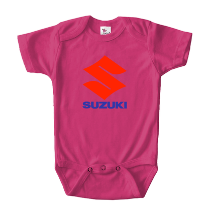 Suzuki Bike Motorcycle Baby Romper Onesie