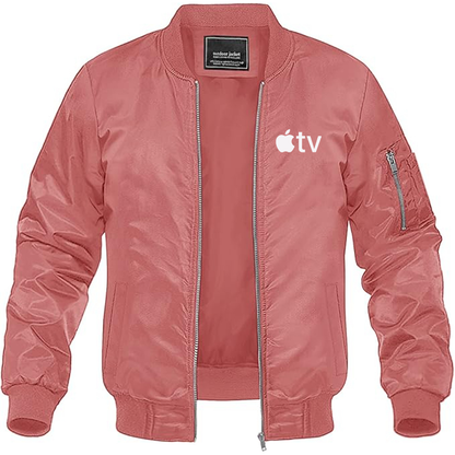 MAGNIVIT Men's  Apple TV  Lightweight Bomber Jacket Windbreaker Casual Fall Spring Outdoor Coat