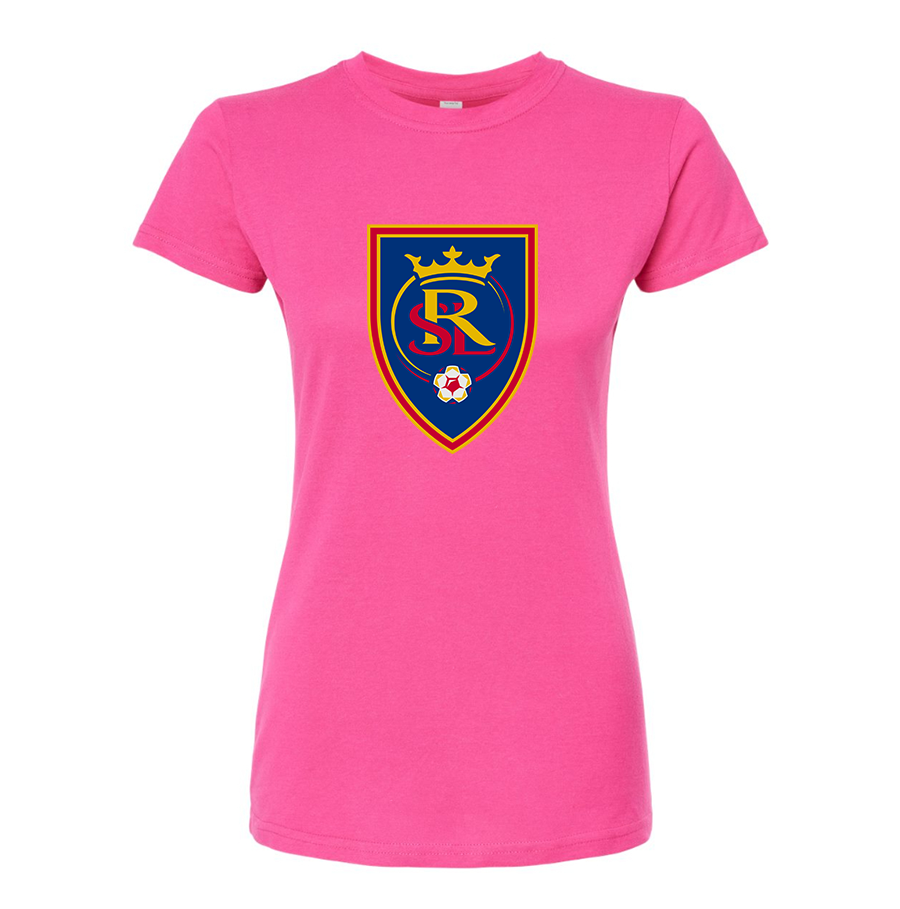 Women's Real Salt Lake Soccer Round Neck T-Shirt