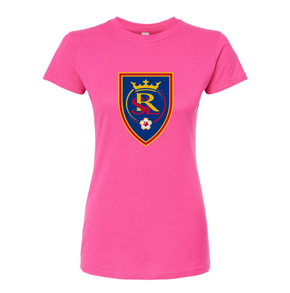 Women's Real Salt Lake Soccer Round Neck T-Shirt