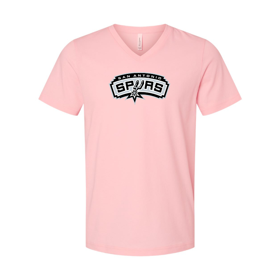 San Antonio Spurs BELLA  CANVAS  Jersey V-Neck Tee