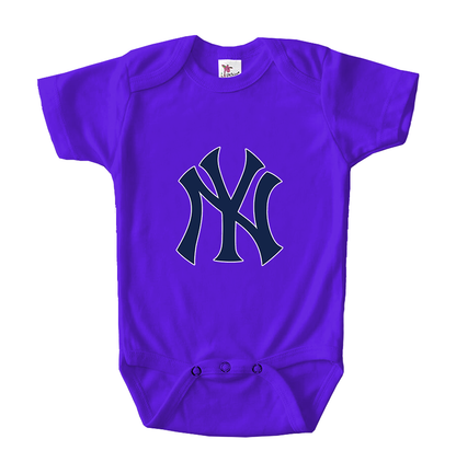 New York NY Yankees Baseball Baby Romper Onesie