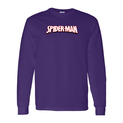 Men's Spider Man Gildan Heavy Cotton Long Sleeve T-Shirt