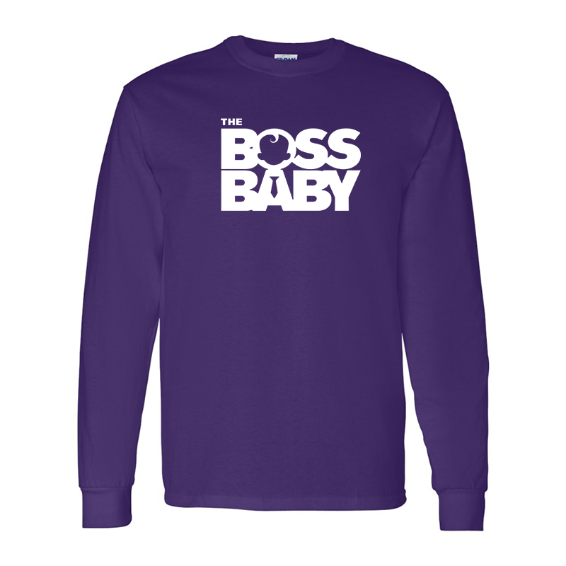 Men's Boss Baby  Gildan Heavy Cotton Long Sleeve T-Shirt