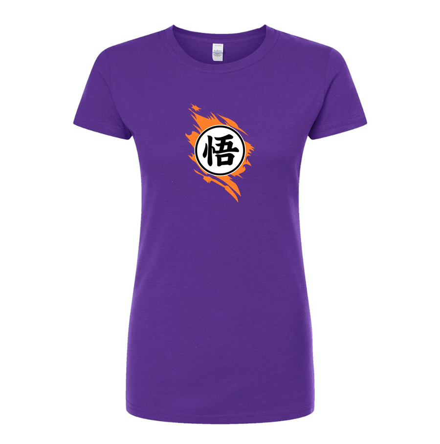 Women's Dragon Ball Z Goku  Round Neck T-Shirt