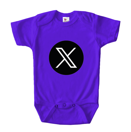 Twitter X Baby Romper Onesie