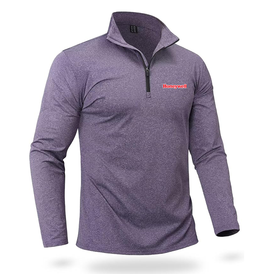 Men's Honeywell  Quarter Zip Pullover Premium Fleece Lined Heather Long Sleeve Golf Shirts Midweight 1/4 Half Zip Sweatshirts