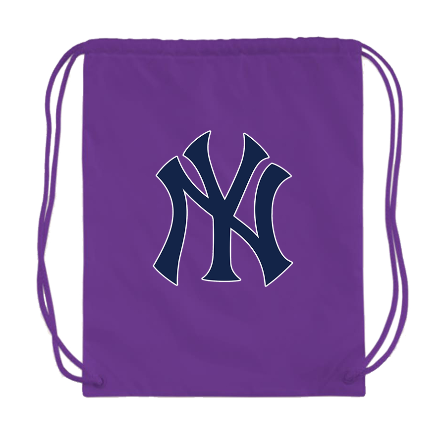 New York NY Yankees Baseball Drawstring Bag