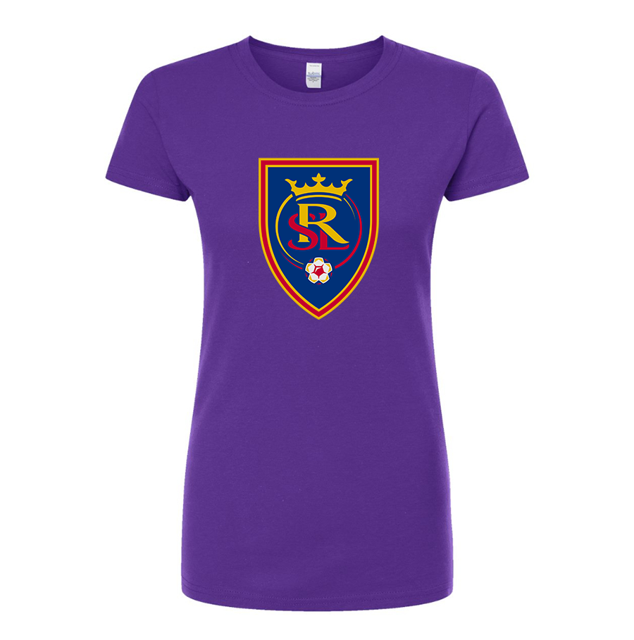 Women's Real Salt Lake Soccer Round Neck T-Shirt