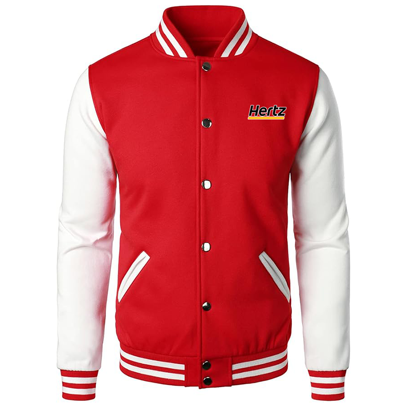 Men’s Hertz Varsity Baseball Jacket Cotton Blend Letterman Jackets