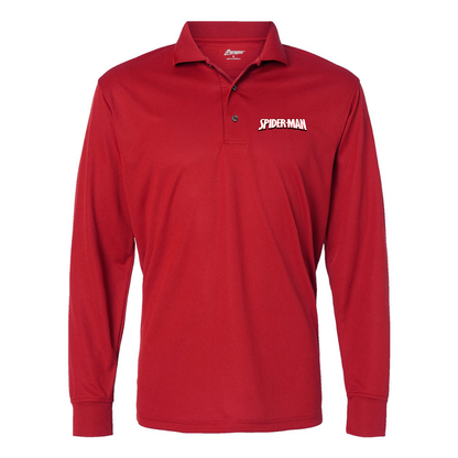Men's Spider Man Paragon Prescott Long Sleeve Polo