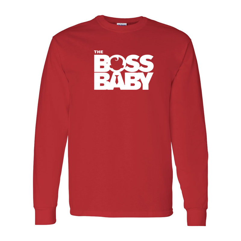 Men's Boss Baby  Gildan Heavy Cotton Long Sleeve T-Shirt