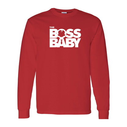 Men's Boss Baby  Gildan Heavy Cotton Long Sleeve T-Shirt
