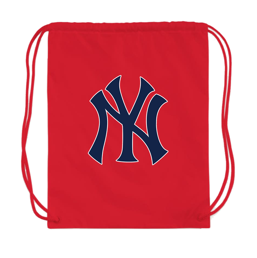 New York NY Yankees Baseball Drawstring Bag