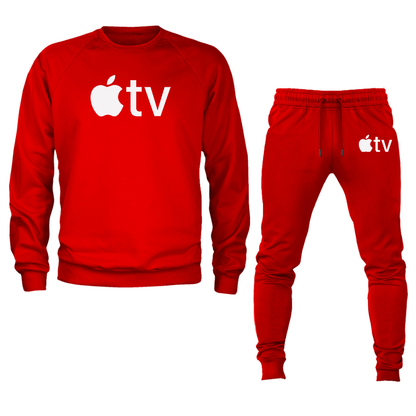 Men's Apple TV  Crewneck Sweatshirt Joggers Set
