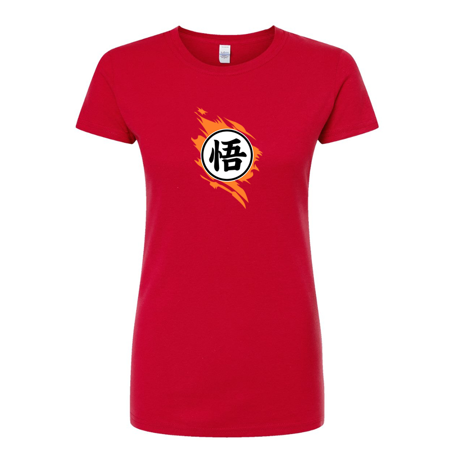 Women's Dragon Ball Z Goku  Round Neck T-Shirt