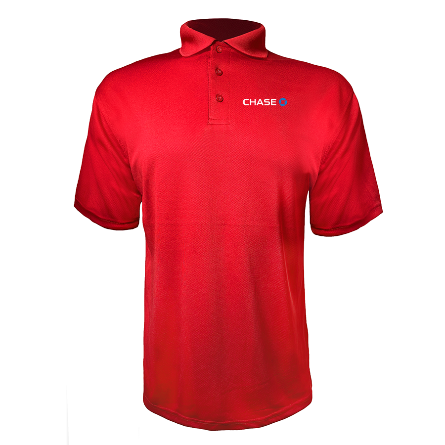 Men' Chase Bank Polyester Polos