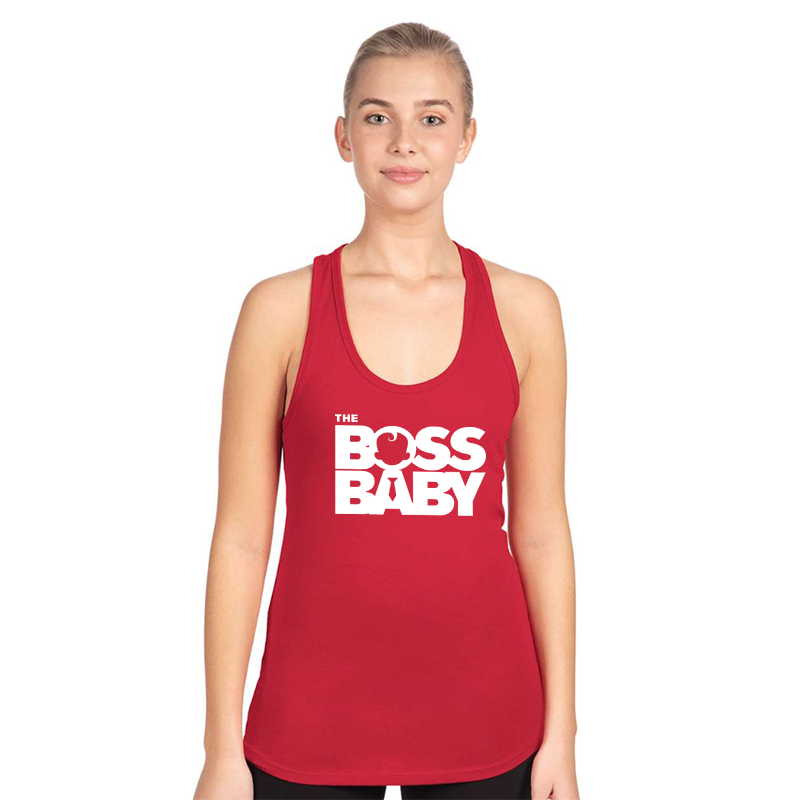 Women's Boss Baby  Next Level Ideal Racerback Tank