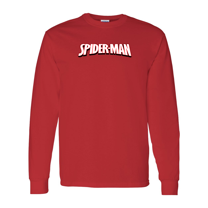 Men's Spider Man Gildan Heavy Cotton Long Sleeve T-Shirt