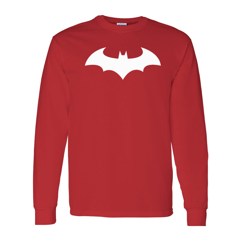 Men's Batman Gildan Heavy Cotton Long Sleeve T-Shirt