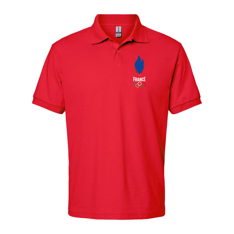 Men's France Olympia 2024 Dry Blend Polo