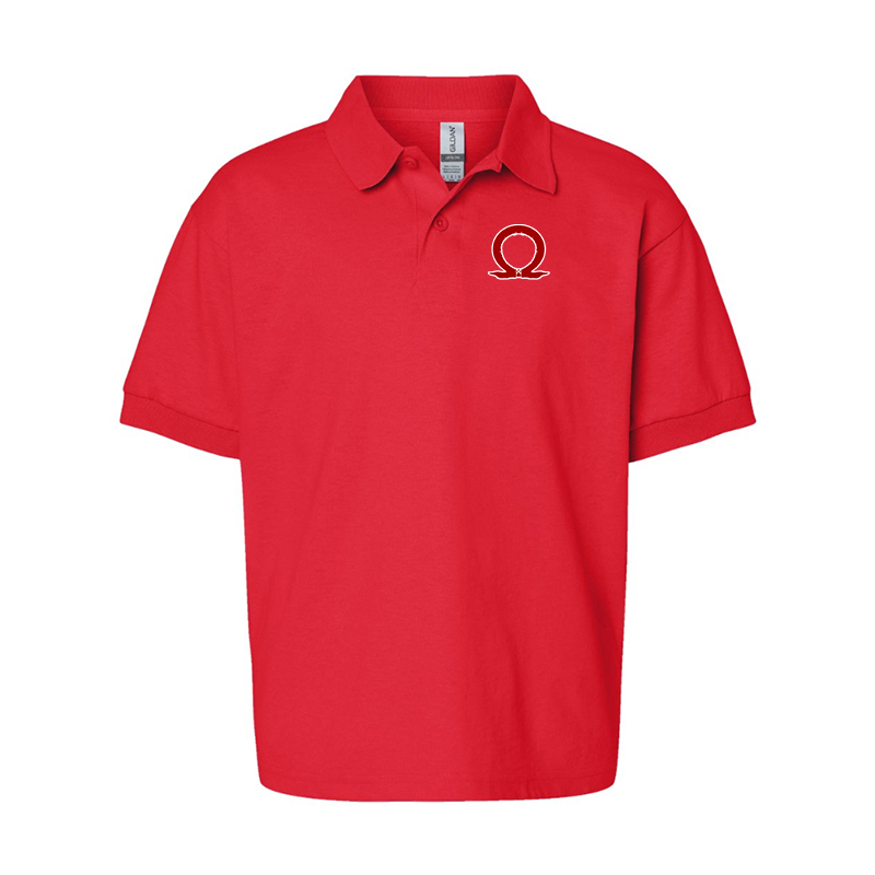 Youth's God Of War Gildan Dry Blend Jersey Polo