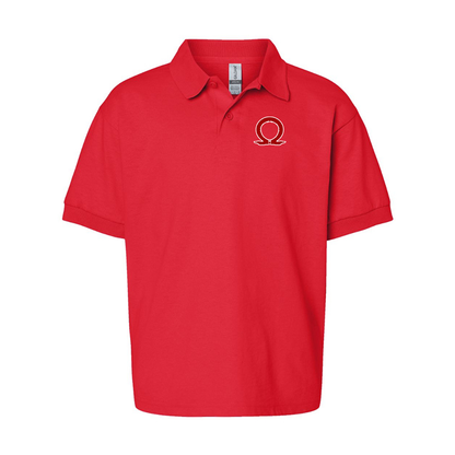 Youth's God Of War Gildan Dry Blend Jersey Polo
