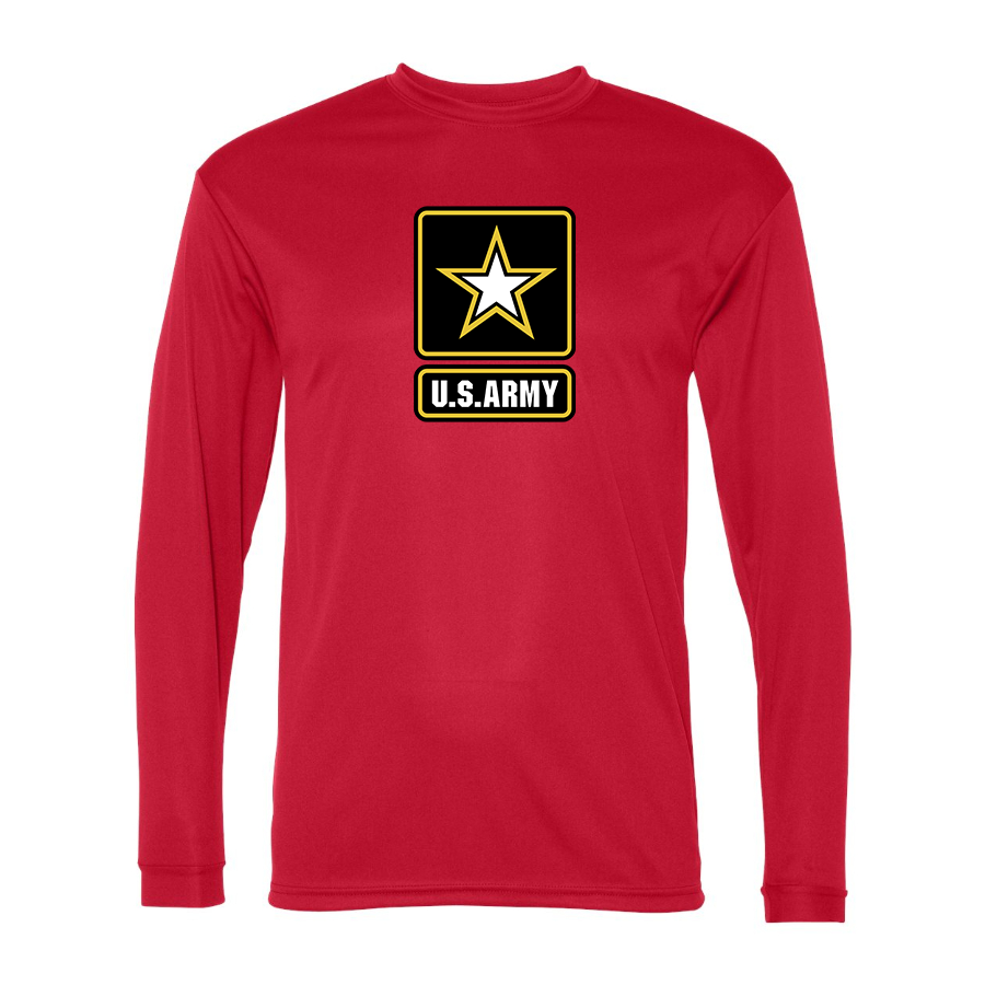 Men's  U.S. ARMY Polyester Long Sleeve T-Shirt