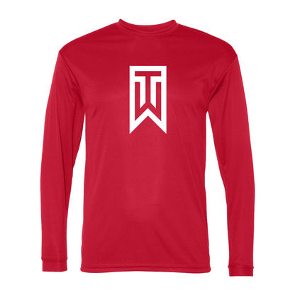 Men's Tiger Woods Polyester Long Sleeve T-Shirt