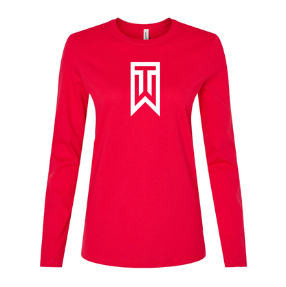 Women's  Tiger Woods Long Sleeve T-Shirt
