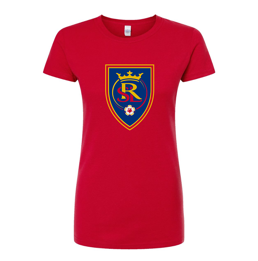 Women's Real Salt Lake Soccer Round Neck T-Shirt