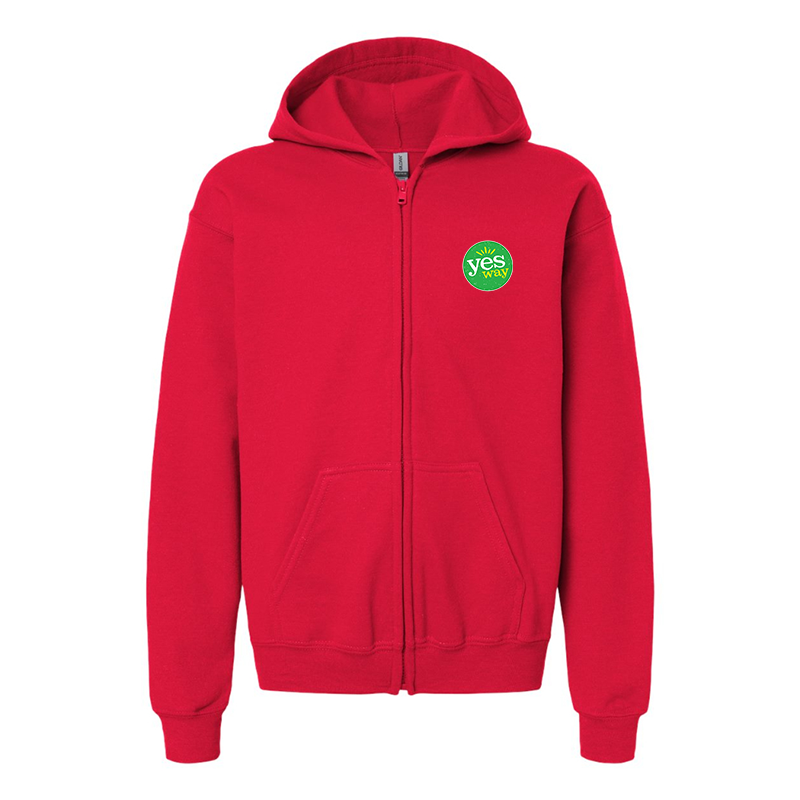 Youth's Yes Way  Gildan Heavy Blend Full-Zip Hooded Sweatshirt