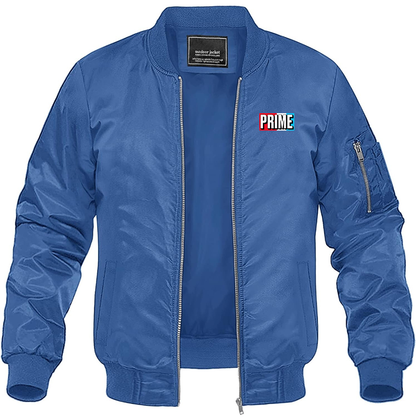Men's Prime Drink Lightweight Bomber Jacket Windbreaker Softshell Varsity Jacket Coat