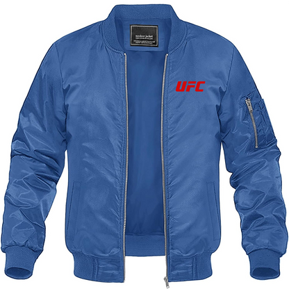 Men's UFC Lightweight Bomber Jacket Windbreaker Softshell Varsity Jacket